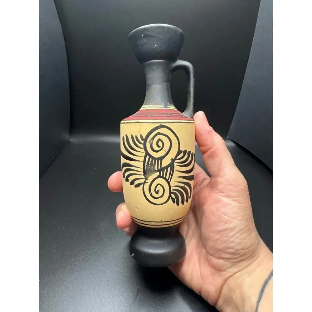 Greek Pottery Vase Museum Reproduction Ceramic Copy of Classic Period 450 B.C.